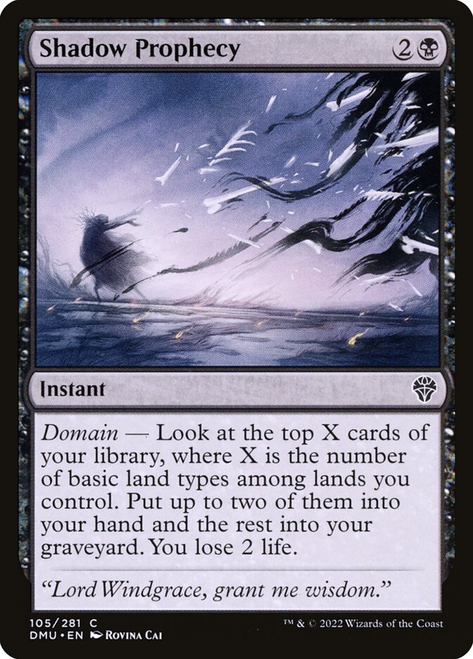 Shadow Prophecy 105/281 (Dominaria United)  | Good Games Cannington
