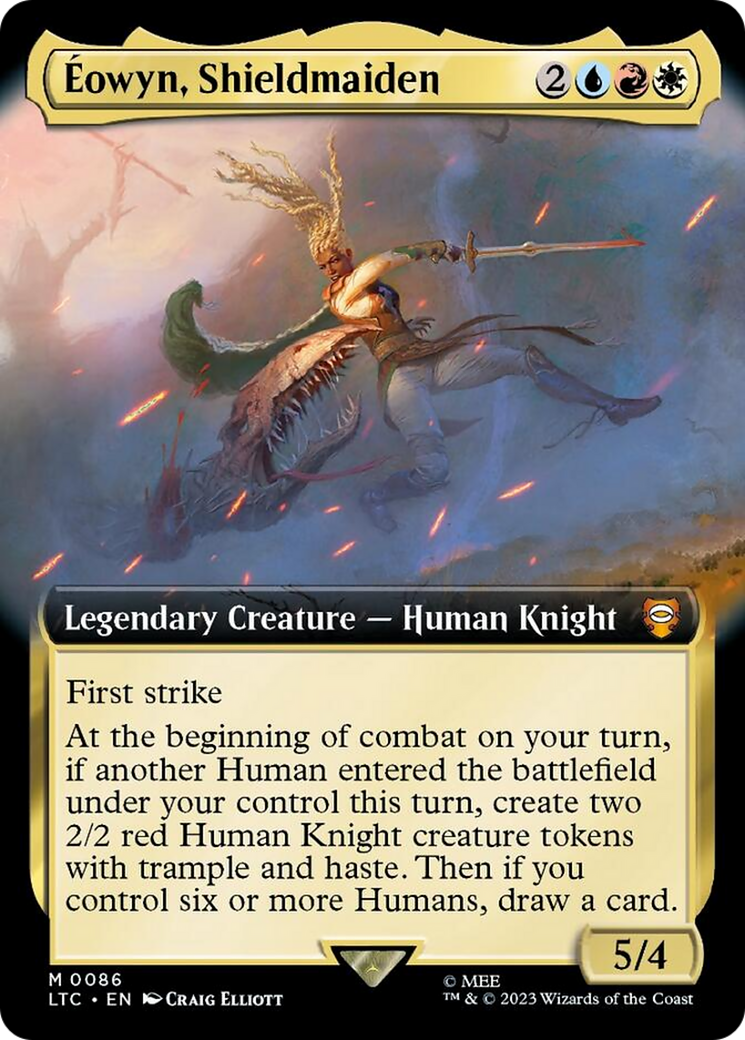Eowyn, Shieldmaiden (Extended Art) [The Lord of the Rings: Tales of Middle-Earth Commander] | Good Games Cannington
