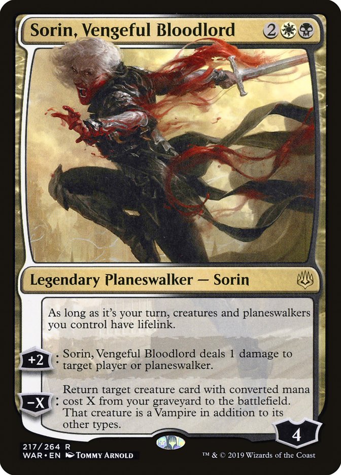 Sorin, Vengeful Bloodlord 217 (War of the Spark)  - Foil | Good Games Cannington