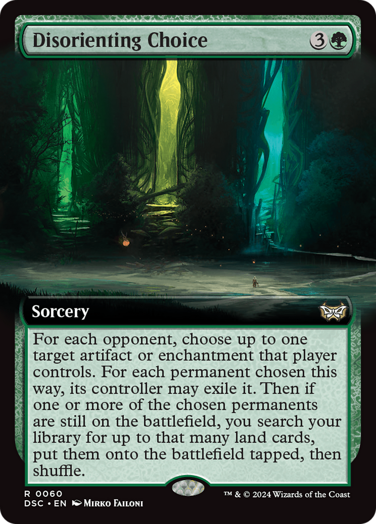 Disorienting Choice (Extended Art) [Duskmourn: House of Horror Commander] | Good Games Cannington
