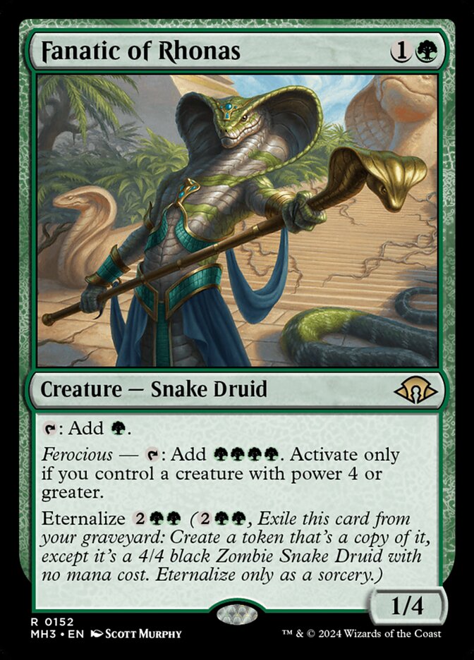 Fanatic of Rhonas 152 (Modern Horizons 3)  - Foil | Good Games Cannington