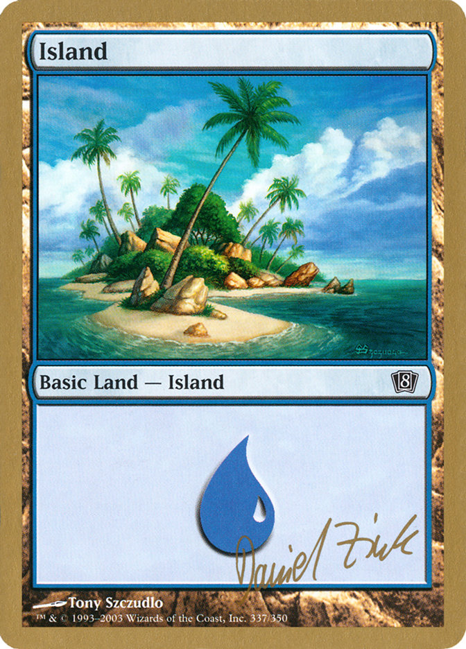 Island (dz337) (Daniel Zink) [World Championship Decks 2003] | Good Games Cannington