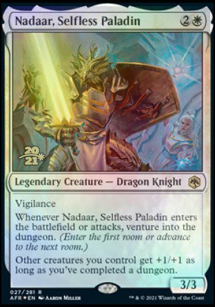 Nadaar, Selfless Paladin [Dungeons & Dragons: Adventures in the Forgotten Realms Prerelease Promos] | Good Games Cannington