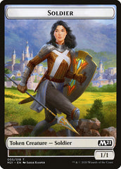 Knight // Soldier Double-Sided Token [Core Set 2021 Tokens] | Good Games Cannington