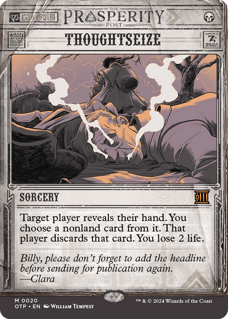 Thoughtseize [Outlaws of Thunder Junction: Breaking News] | Good Games Cannington