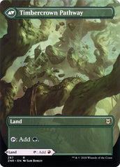 Cragcrown Pathway // Timbercrown Pathway (Borderless Alternate Art) [Zendikar Rising] | Good Games Cannington