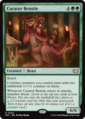 Curator Beastie (Extended Art) [Duskmourn: House of Horror Commander] | Good Games Cannington
