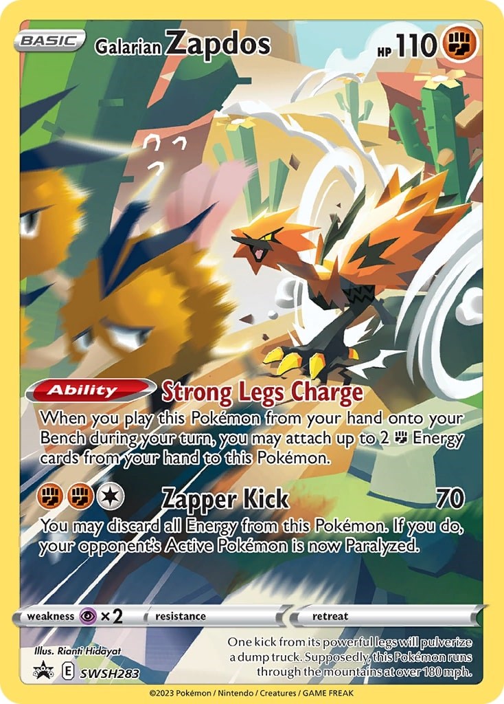Galarian Zapdos (SWSH283) [Sword & Shield: Black Star Promos] | Good Games Cannington