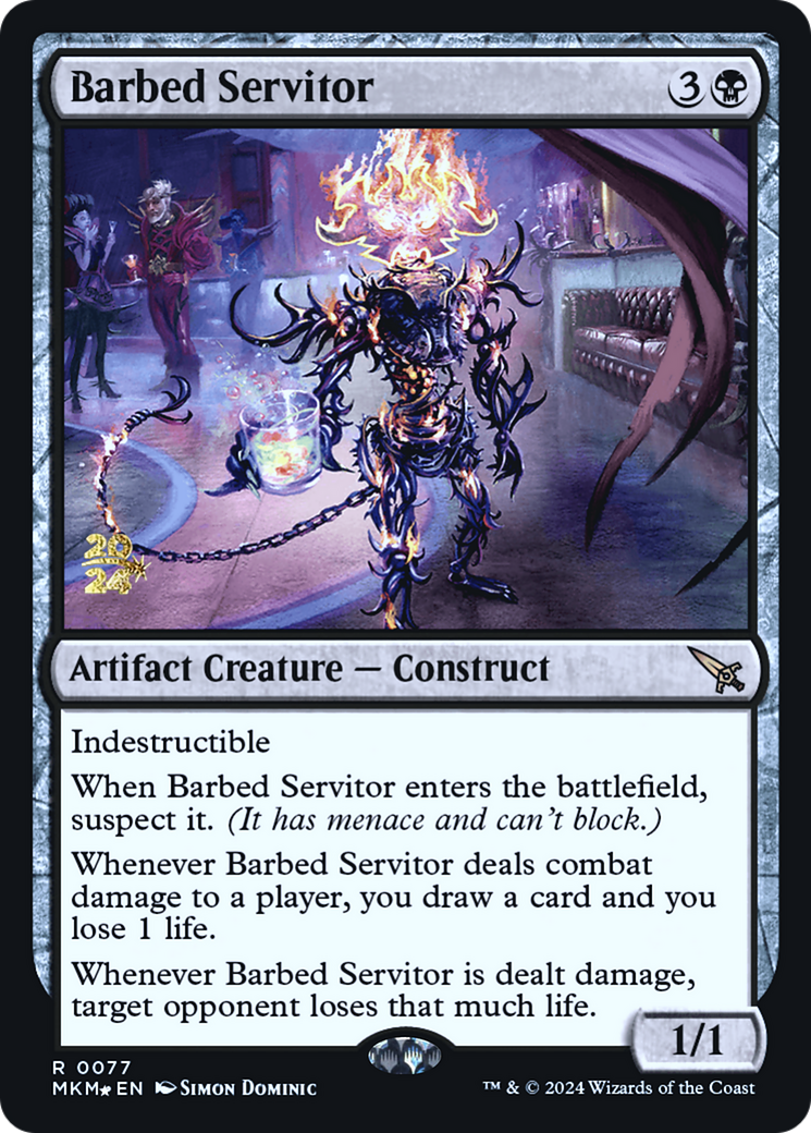 Barbed Servitor [Murders at Karlov Manor Prerelease Promos] | Good Games Cannington