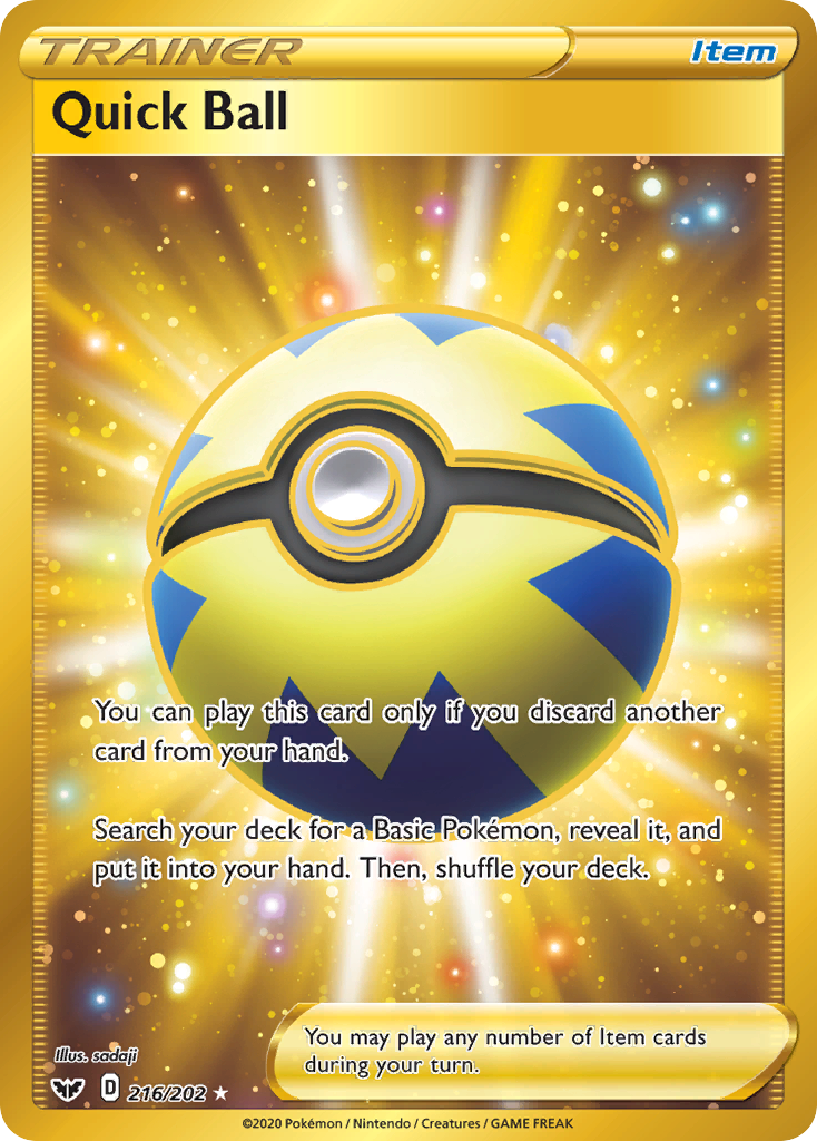 Quick Ball (216/202) [Sword & Shield: Base Set] | Good Games Cannington