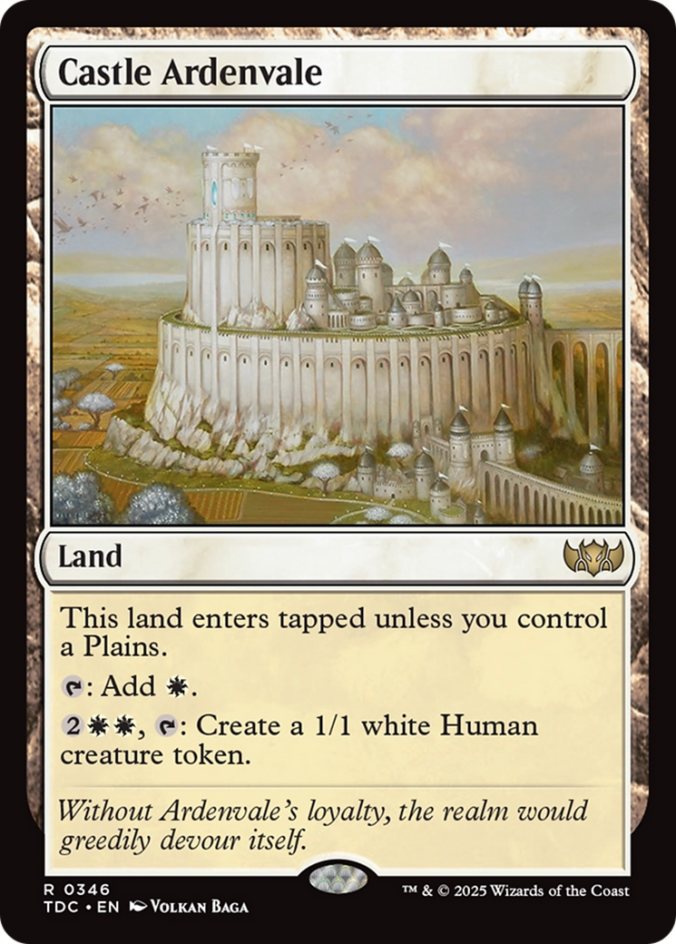 Castle Ardenvale [Tarkir: Dragonstorm Commander] | Good Games Cannington