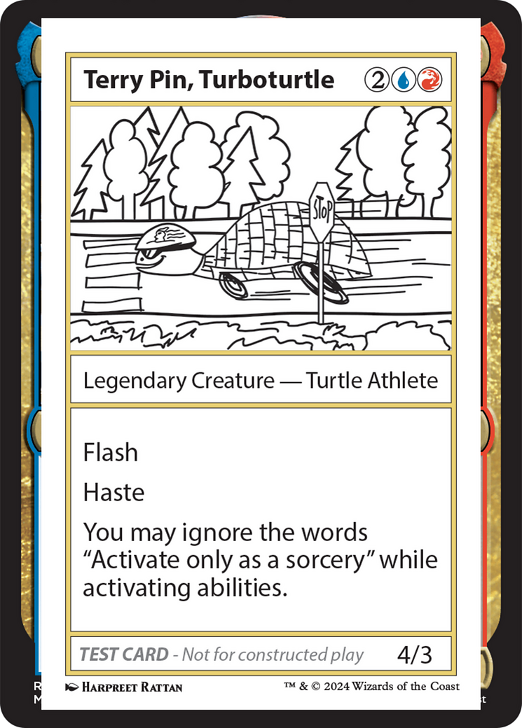 Terry Pin, Turboturtle [Mystery Booster 2 Playtest Cards] | Good Games Cannington