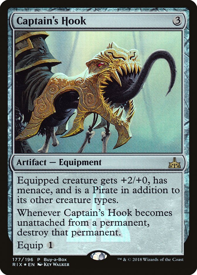 Captain's Hook (Buy-A-Box) [Rivals of Ixalan Promos] | Good Games Cannington