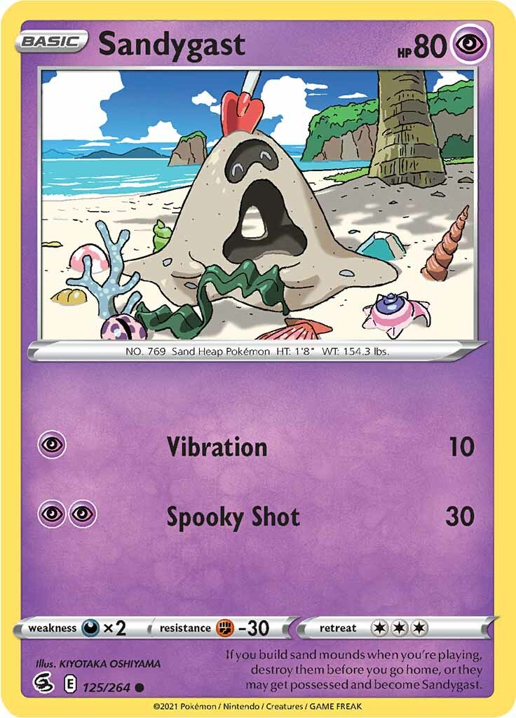 Sandygast (125/264) [Sword & Shield: Fusion Strike] | Good Games Cannington