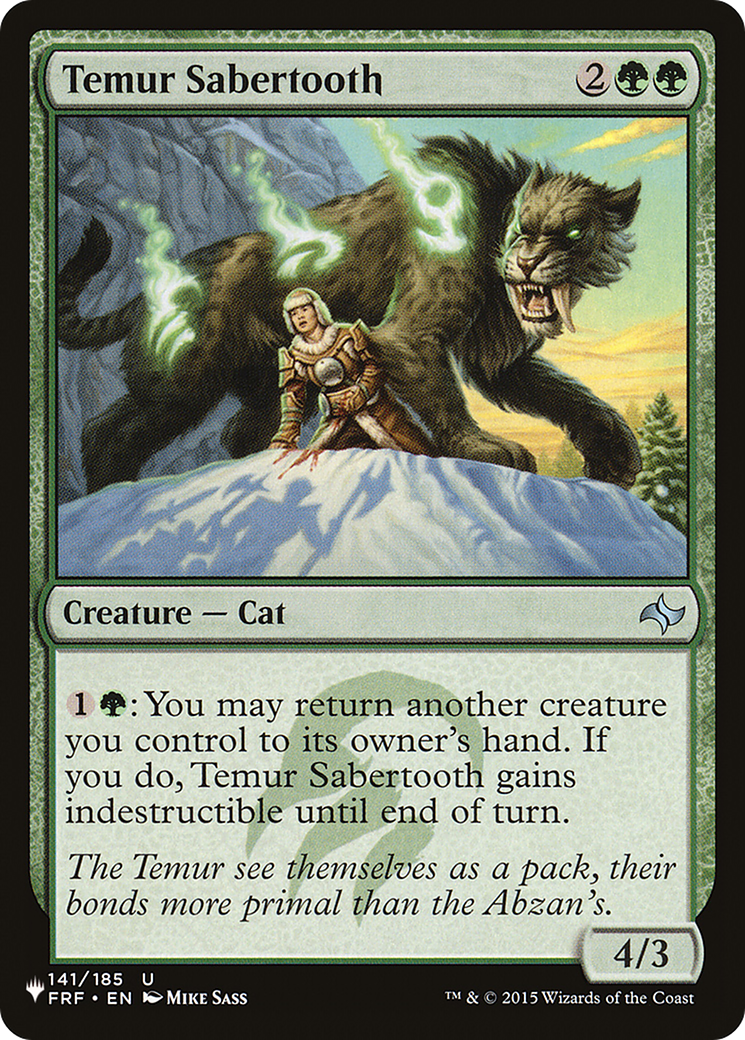 Temur Sabertooth [The List] | Good Games Cannington