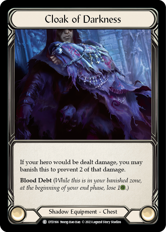 Cloak of Darkness [DTD166] (Dusk Till Dawn)  Cold Foil | Good Games Cannington