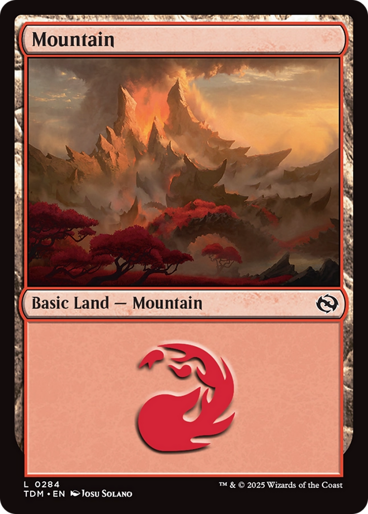 Mountain (0284) [Tarkir: Dragonstorm] | Good Games Cannington