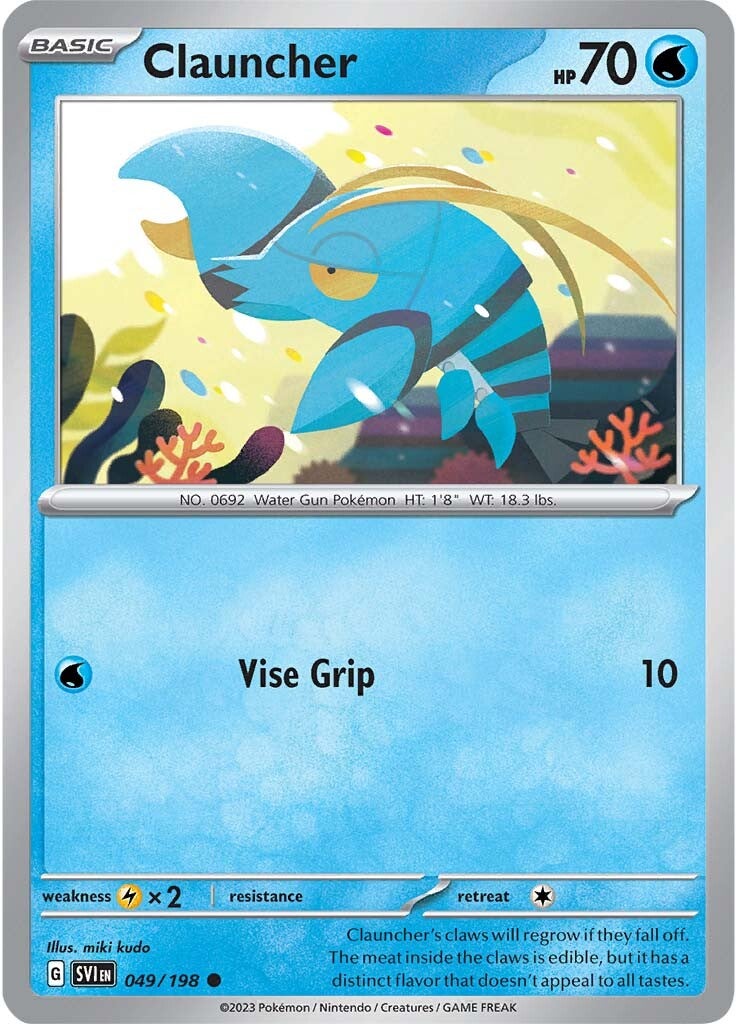 Clauncher (049/198) [Scarlet & Violet: Base Set] | Good Games Cannington