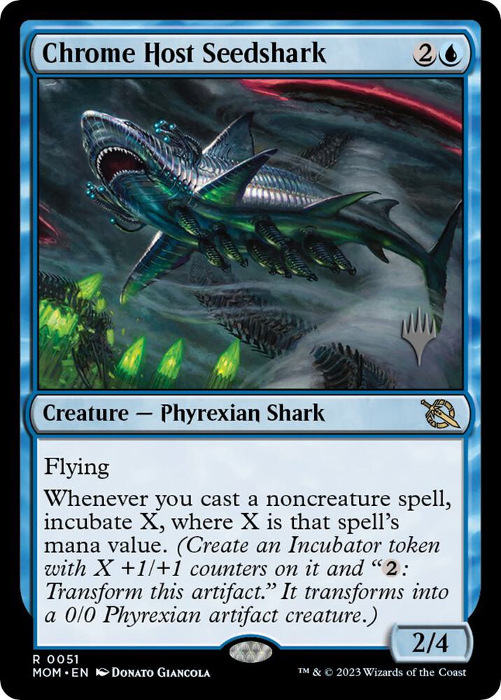 Chrome Host Seedshark 51 (Promo Pack: March of the Machine)  | Good Games Cannington