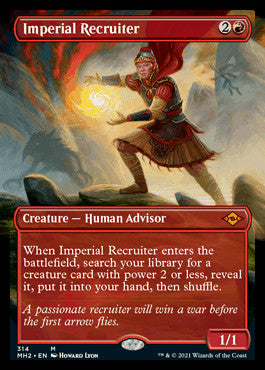 Imperial Recruiter (Borderless Alternate Art) [Modern Horizons 2] | Good Games Cannington