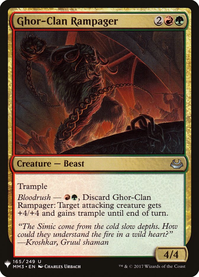 Ghor-Clan Rampager [Mystery Booster] | Good Games Cannington
