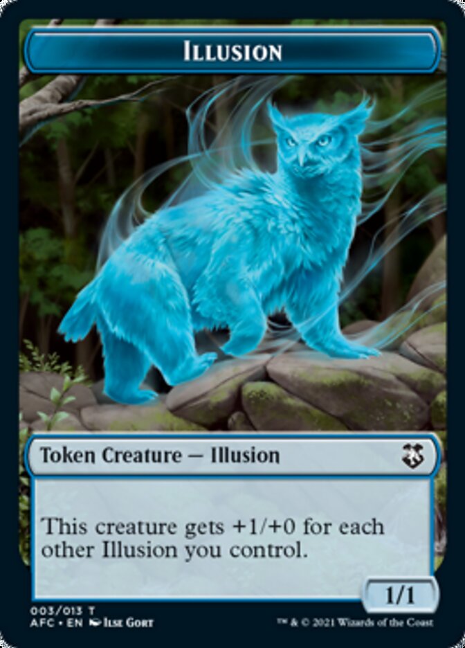 Champion of Wits // Illusion Double-Sided Token [Dungeons & Dragons: Adventures in the Forgotten Realms Commander Tokens] | Good Games Cannington