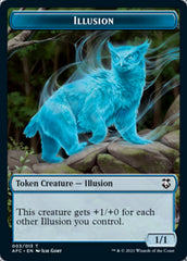 Champion of Wits // Illusion Double-Sided Token [Dungeons & Dragons: Adventures in the Forgotten Realms Commander Tokens] | Good Games Cannington