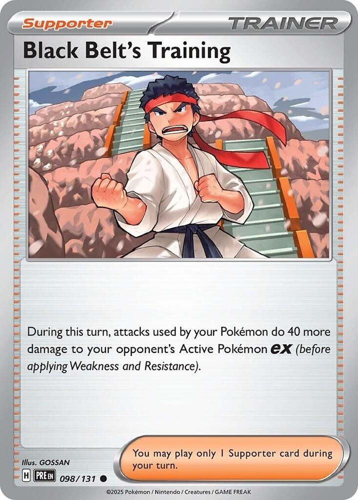 Black Belt's Training (098/131) [Scarlet & Violet: Prismatic Evolutions] | Good Games Cannington