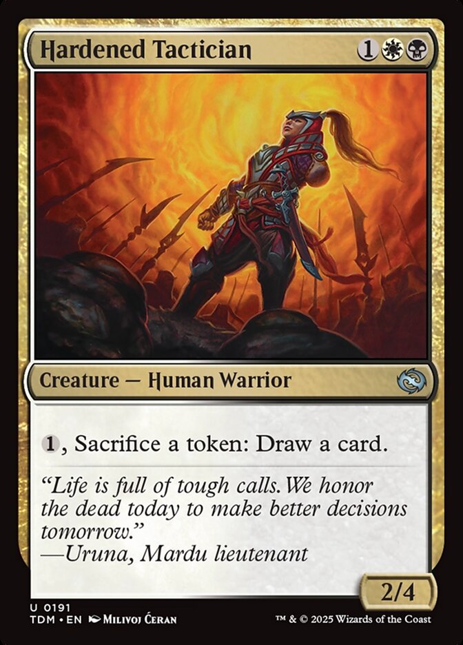 Hardened Tactician 191 (Tarkir: Dragonstorm)  - Foil | Good Games Cannington