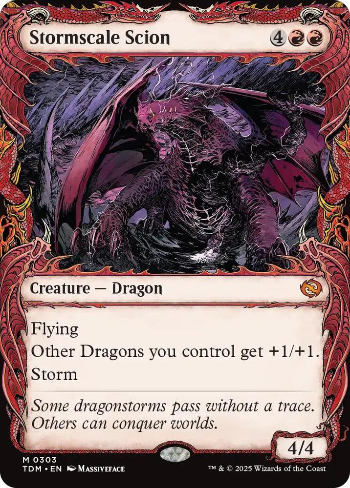 Stormscale Scion 303 (Tarkir: Dragonstorm)  - Showcase | Good Games Cannington