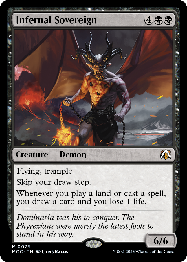 Infernal Sovereign [March of the Machine Commander] | Good Games Cannington