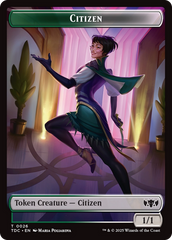 Eldrazi // Citizen Double-Sided Token [Tarkir: Dragonstorm Commander Tokens] | Good Games Cannington