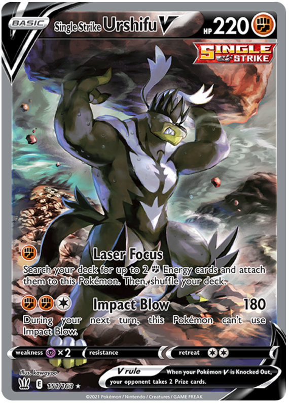 Single Strike Urshifu V (151/163) [Sword & Shield: Battle Styles] | Good Games Cannington