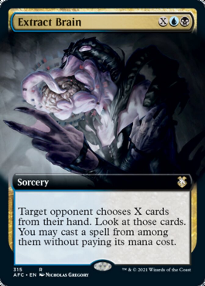 Extract Brain (Extended Art) [Dungeons & Dragons: Adventures in the Forgotten Realms Commander] | Good Games Cannington