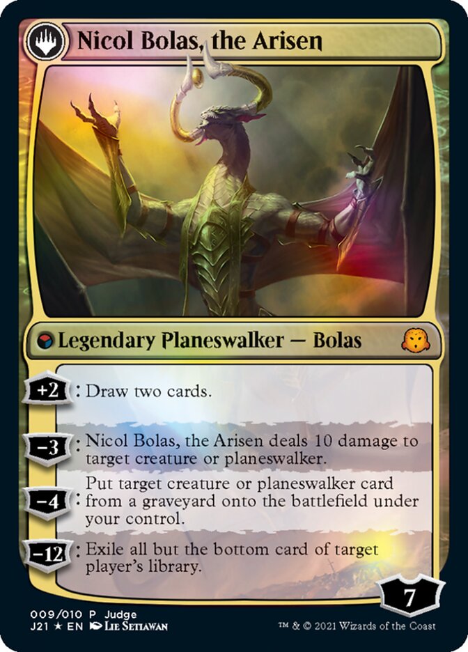 Nicol Bolas, the Ravager // Nicol Bolas, the Arisen [Judge Gift Cards 2021] | Good Games Cannington