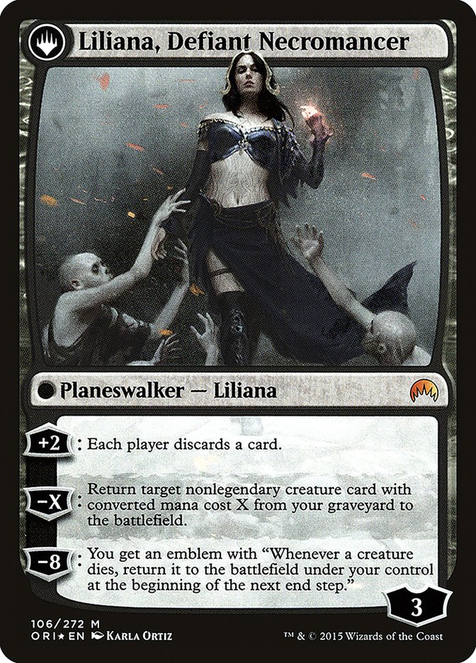 Liliana, Heretical Healer // Liliana, Defiant Necromancer [Magic Origins Prerelease Promos] | Good Games Cannington