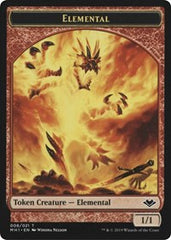 Elemental (008) // Serra the Benevolent Emblem (020) Double-Sided Token [Modern Horizons Tokens] | Good Games Cannington