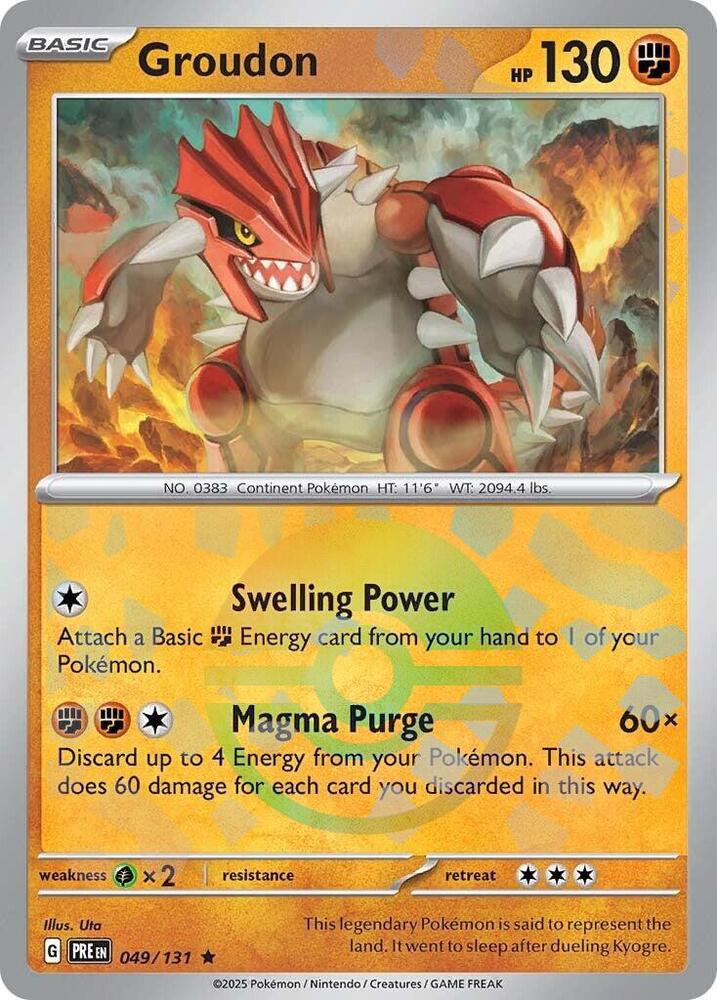 Groudon (049/131) (Poke Ball Pattern) [Scarlet & Violet: Prismatic Evolutions] | Good Games Cannington