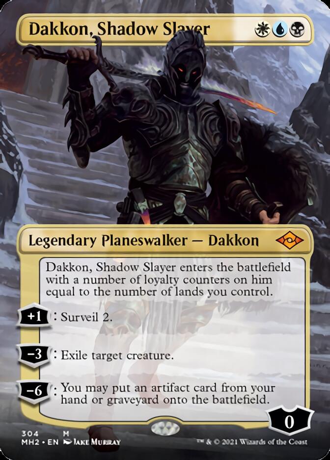 Dakkon, Shadow Slayer (Borderless) [Modern Horizons 2] | Good Games Cannington