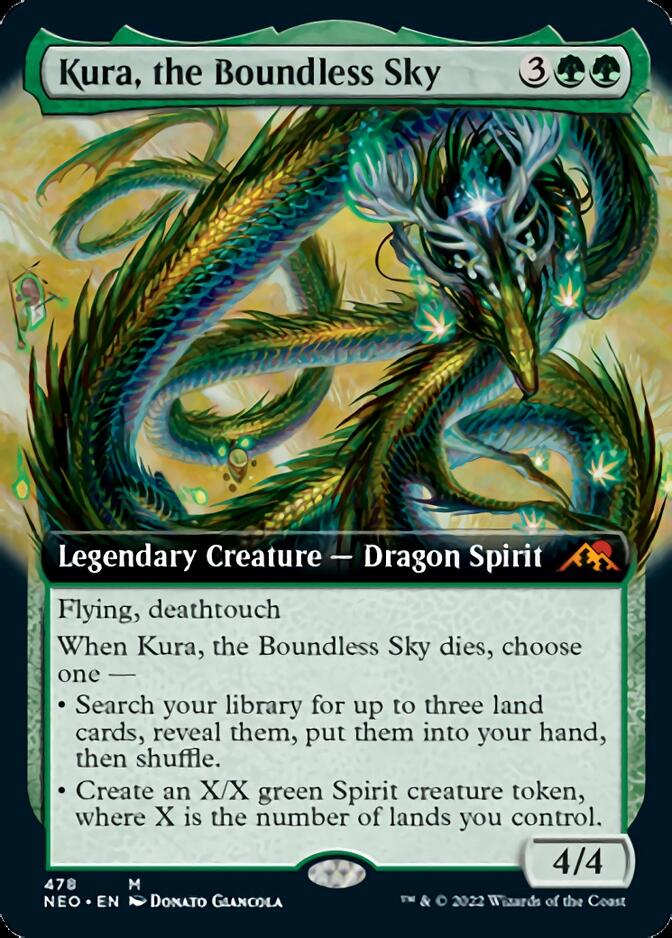 Kura, the Boundless Sky (Extended Art) [Kamigawa: Neon Dynasty] | Good Games Cannington
