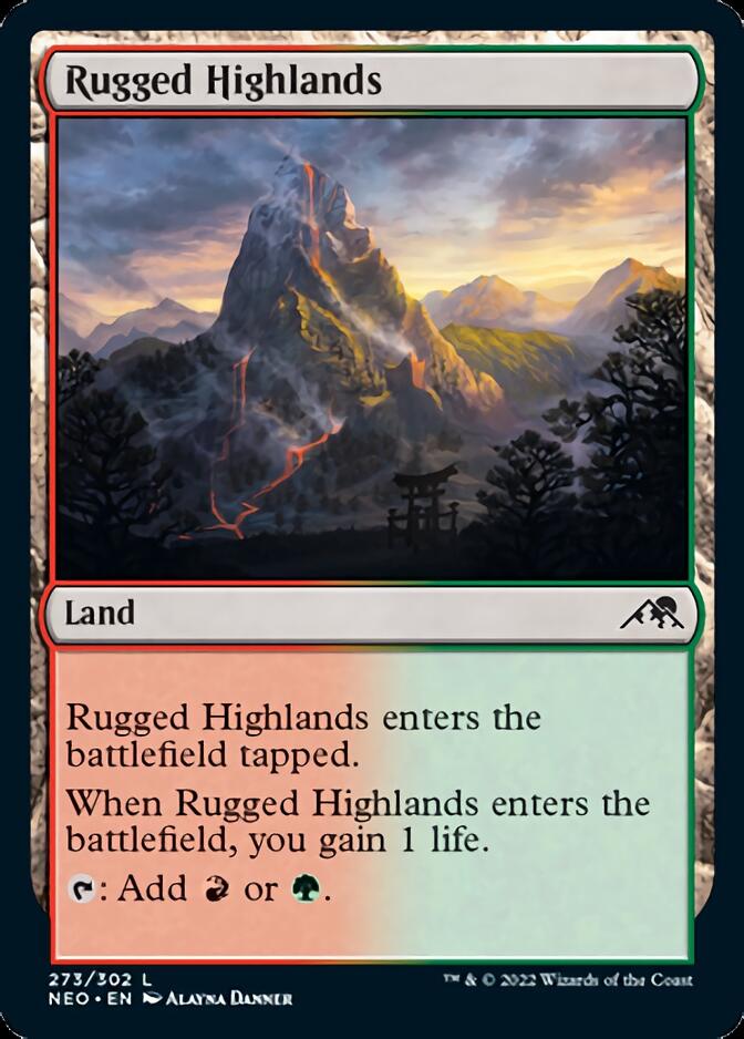 Rugged Highlands [Kamigawa: Neon Dynasty] | Good Games Cannington