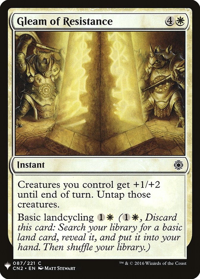 Gleam of Resistance [Mystery Booster] | Good Games Cannington