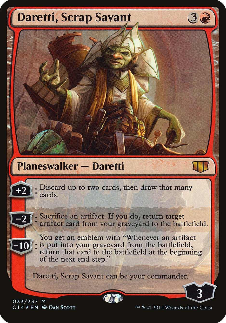 Daretti, Scrap Savant (Oversized) [Commander 2014 Oversized] | Good Games Cannington