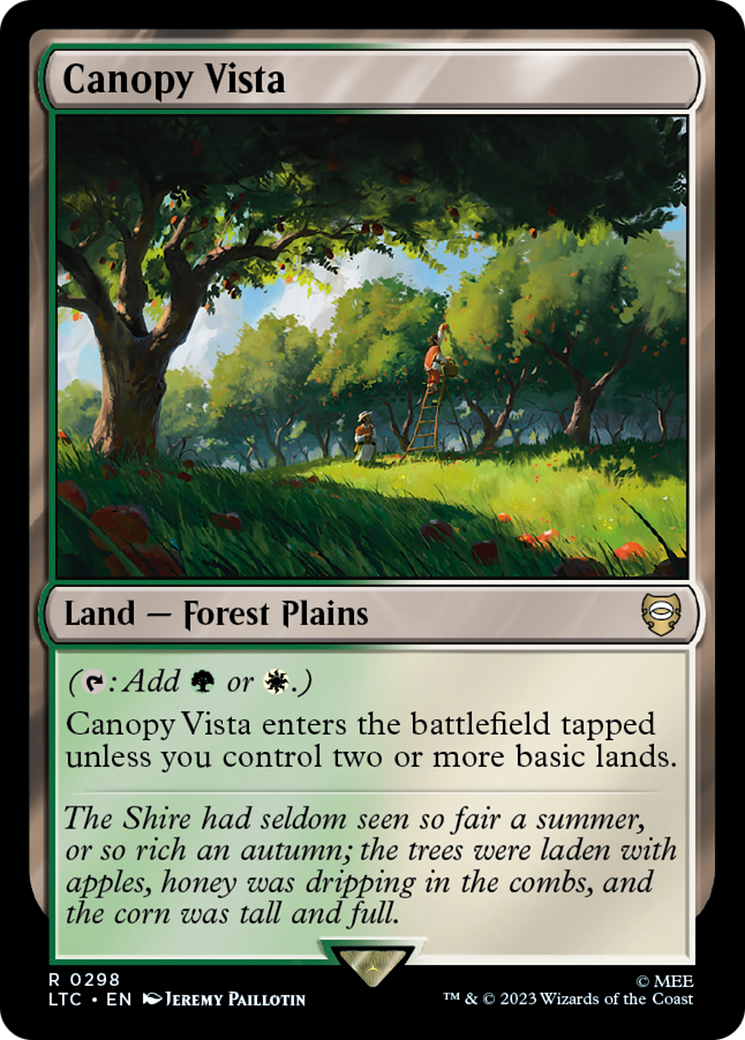 Canopy Vista [The Lord of the Rings: Tales of Middle-Earth Commander] | Good Games Cannington
