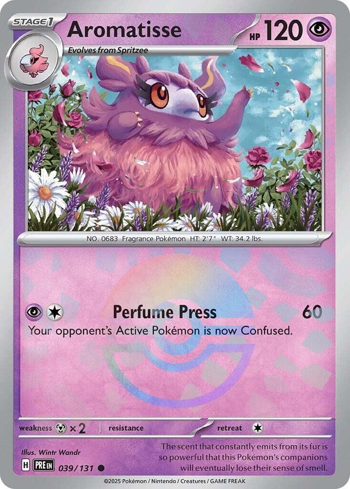 Aromatisse (039/131) (Poke Ball Pattern) [Scarlet & Violet: Prismatic Evolutions] | Good Games Cannington