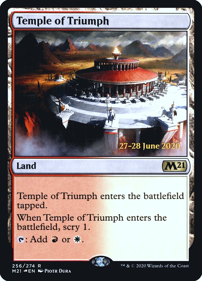 Temple of Triumph [Core Set 2021 Prerelease Promos] | Good Games Cannington