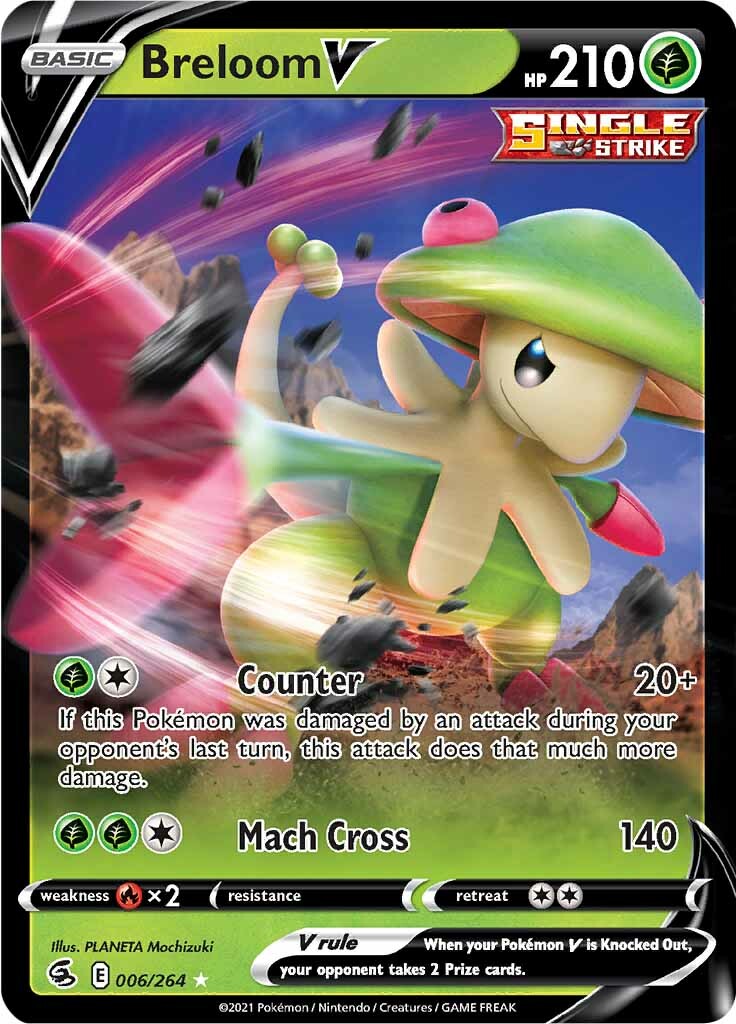Breloom V (006/264) [Sword & Shield: Fusion Strike] | Good Games Cannington