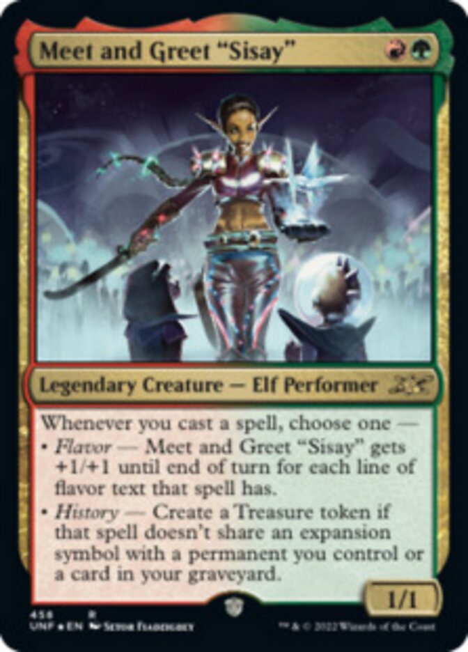 Meet and Greet "Sisay" (Galaxy Foil) [Unfinity] | Good Games Cannington