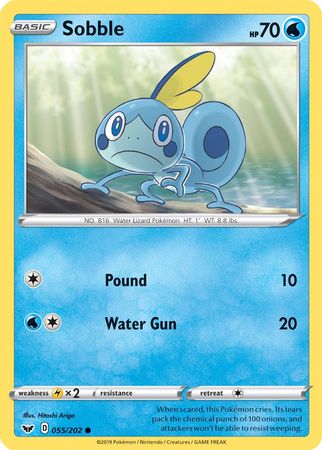 Sobble (055/202) (Premium Collection) [Sword & Shield: Base Set] | Good Games Cannington