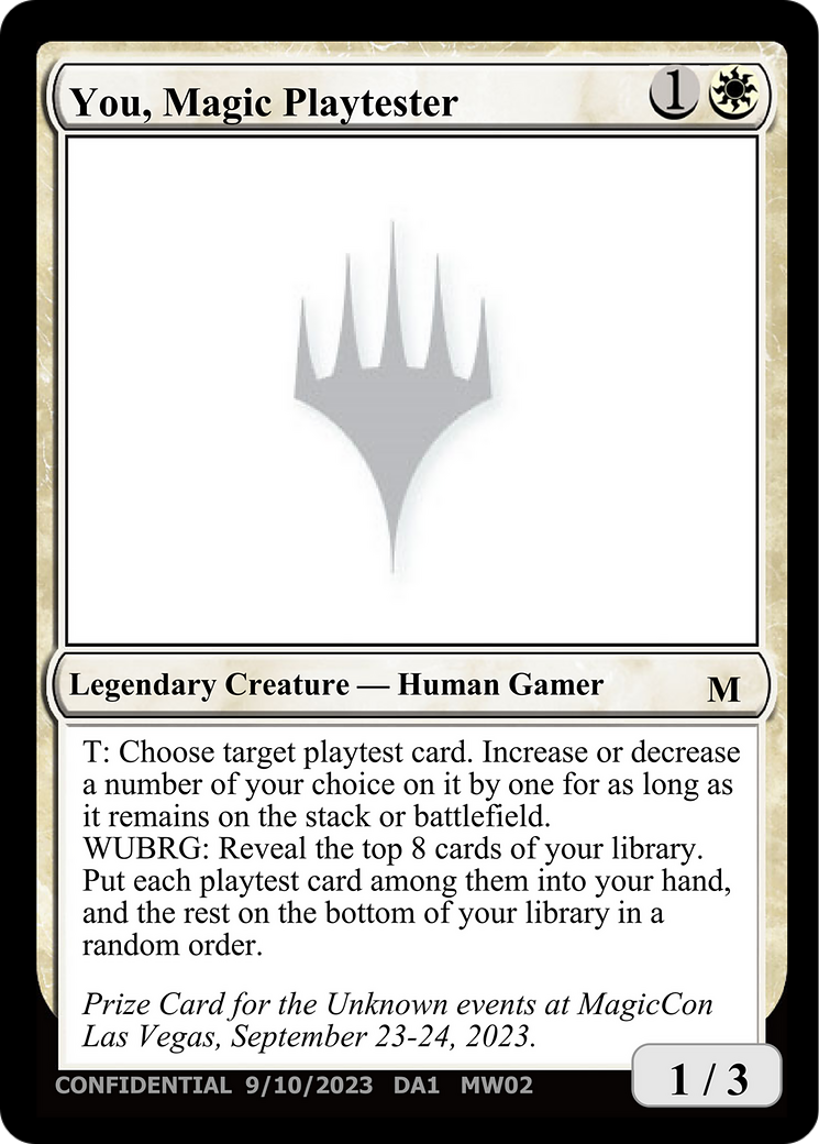 You, Magic Playtester [Unknown Event] | Good Games Cannington